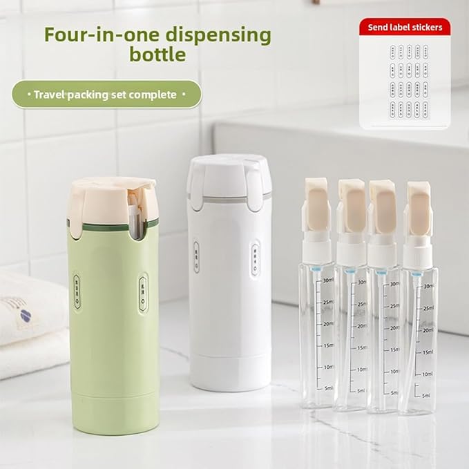 4-in-1 Travel Dispenser Bottle
