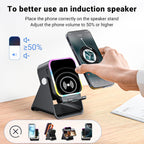 Wireless Induction Speaker Phone Stand