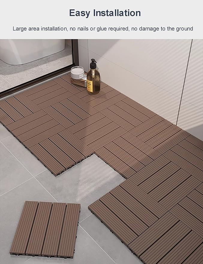 DIY Non-Slip Plastic Tiles