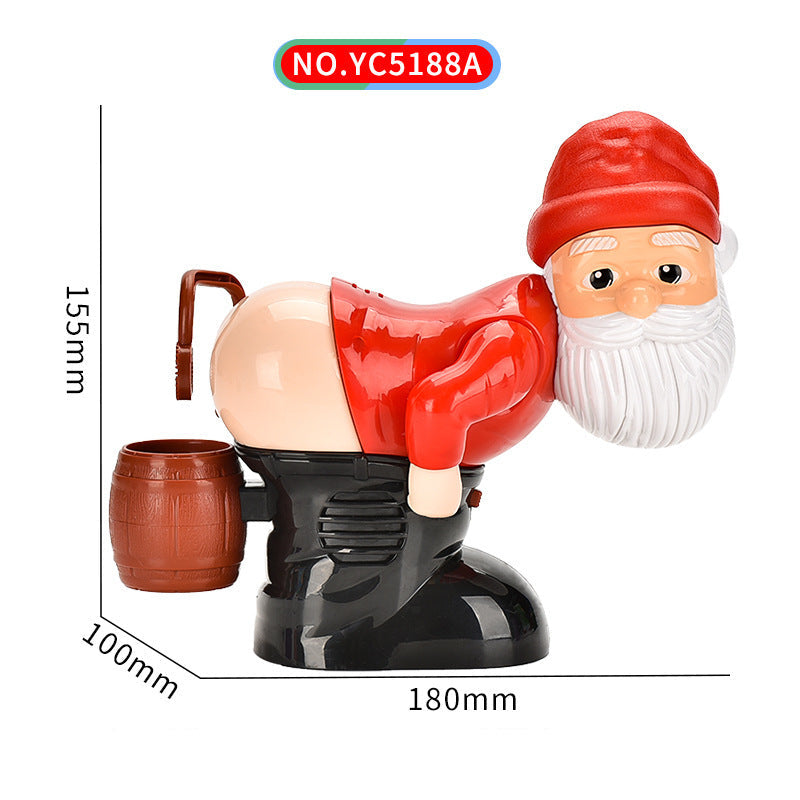 Decorative figure of a gnome with measurements on a white background