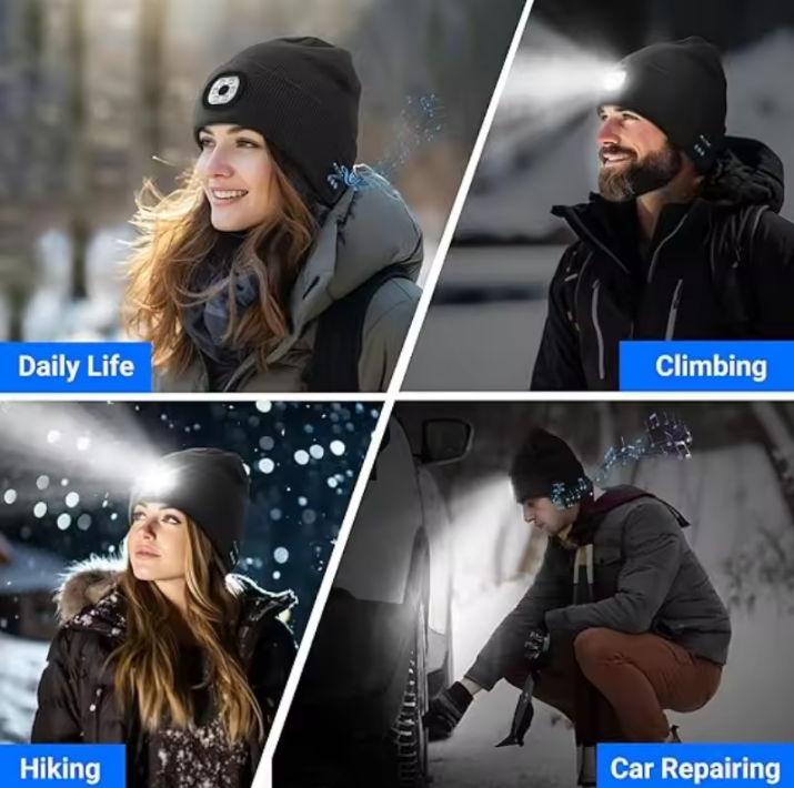 Bluetooth Beanie with Light